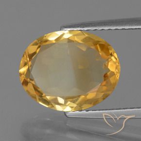 Citrino ouro brilhante Natural 3.75ct, oval, VVS