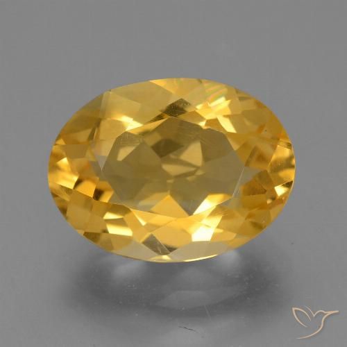 4.03ct Natural Dourado Escuro Citrino, oval, VVS