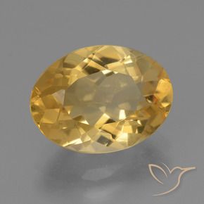 Citrino ouro brilhante Natural 2.84ct, oval, VVS