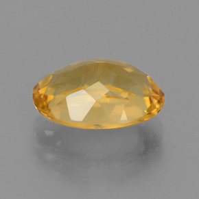 Citrino Laranja Dourado Profundo Natural 3.75ct, Corte Oval, VVS-VS