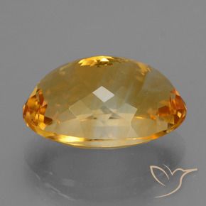 Citrino Laranja Profundo-Ouro Natural 11.85ct, Corte Oval, VVS