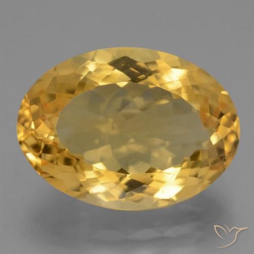 12.44ct Natural ouro brilhante Citrino, oval, VVS-VS