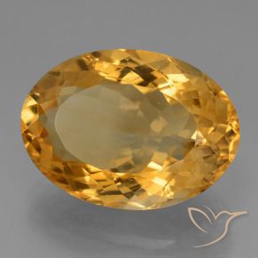 Citrino dourado natural 11,96ct, corte oval, VVS-VS