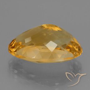 Citrino dourado natural 11,96ct, corte oval, VVS-VS