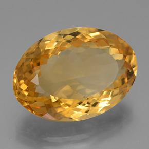 Citrino laranja dourado profundo natural 12,40ct, corte oval, VVS