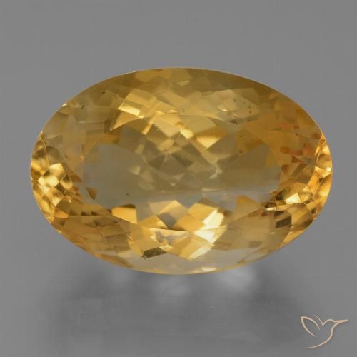 10.94ct Natural Laranja Dourado Profundo Citrino, oval, VVS