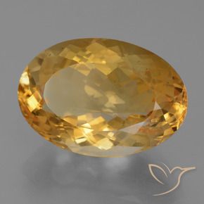 Citrino Laranja Dourado Profundo Natural 10.94ct, oval, VVS