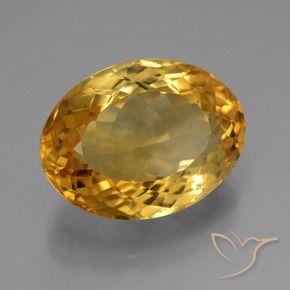 Citrino Laranja Dourado Profundo Natural 11.77ct, oval, VVS