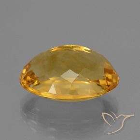 Citrino Laranja Dourado Profundo Natural 11.77ct, oval, VVS