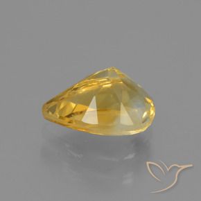 Citrino Laranja Dourada Natural 1.27ct, Formato de pêra, VVS