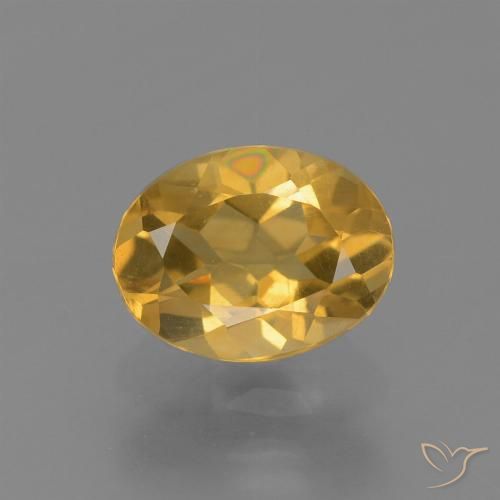 1.15ct Natural Laranja Dourado Profundo Citrino, oval, VS