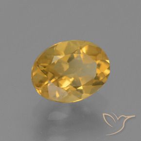Citrino Laranja Dourado Profundo Natural 1.15ct, oval, VS