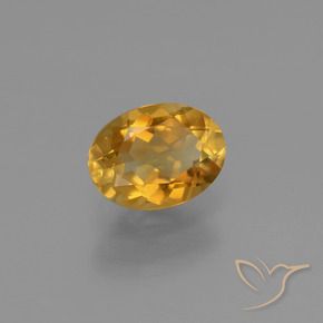 Citrino dourado natural 1,05ct, corte oval, VS