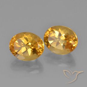 Pedras preciosas de Citrino Dourado Escuro natural de 5.50 ct, oval, VVS-VS