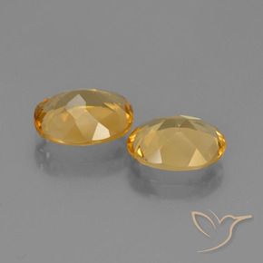 Pedras preciosas de Citrino Laranja Dourada natural de 4.11 ct, oval, VVS-VS