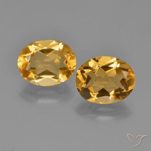 4.34ctw Natural ouro profundo Citrino, oval, VVS