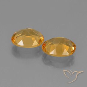 Pedras preciosas de Citrino ouro profundo natural de 4.34 ct, oval, VVS