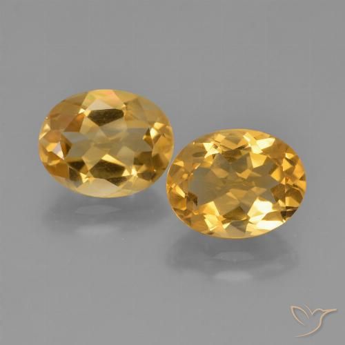 4.46ctw Natural Dourado Médio-escuro Citrino, oval, VVS-VS