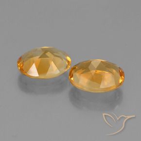 Pedras preciosas de Citrino Dourado Médio-escuro natural de 4.46 ct, oval, VVS-VS