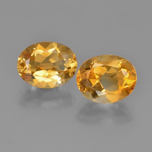 Pedras preciosas de Citrino Laranja Médio natural de 4.78 ct, Corte Oval, VVS-VS