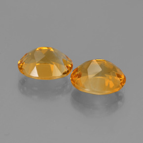 Pedras preciosas de Citrino Laranja Médio natural de 4.78 ct, Corte Oval, VVS-VS