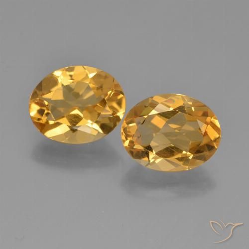 4.27ctw Natural Laranja-Ouro Citrino, oval, VVS