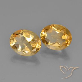 Pedras preciosas de Citrino Laranja-Ouro natural de 4.24 ct, oval, VVS