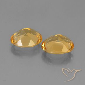Pedras preciosas de Citrino Laranja-Ouro natural de 4.24 ct, oval, VVS