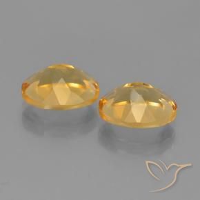 Pedras preciosas de Citrino Dourado Médio-escuro natural de 4.80 ct, oval, VS