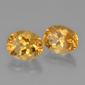 Pedras preciosas de Citrino Amarelo Dourado natural de 5.21 ct, Corte Oval, VVS