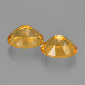 Pedras preciosas de Citrino Amarelo Dourado natural de 5.21 ct, Corte Oval, VVS