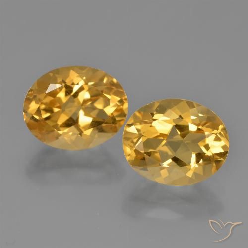 4.90ctw Natural Laranja Dourado Profundo Citrino, oval, VVS