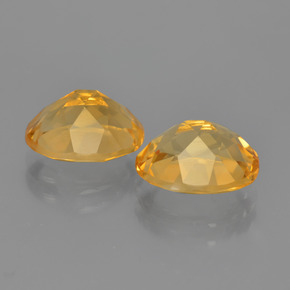 Pedras preciosas de citrino dourado natural de 4,65 ct, corte oval, VVS