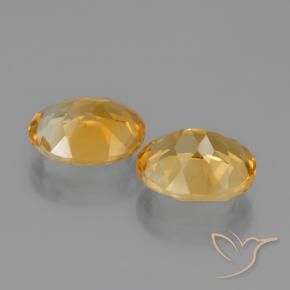 Pedras preciosas de Citrino Laranja Dourado Profundo natural de 4.26 ct, oval, VVS-VS