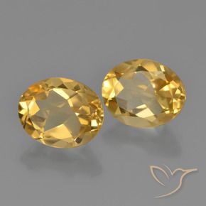 Pedras preciosas de Citrino Laranja Dourado Profundo natural de 4.61 ct, oval, VS