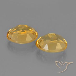 Pedras preciosas de Citrino Laranja Dourado Profundo natural de 4.61 ct, oval, VS