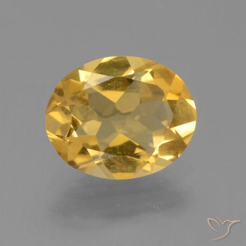 1.84ct Natural Laranja Dourada Citrino, oval, VVS-VS