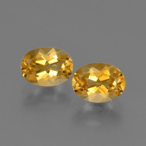 Pedras preciosas de citrino dourado natural de 2,38 ct, corte oval, VVS