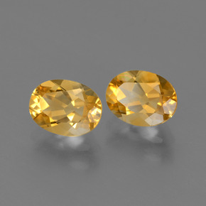 Pedras preciosas de citrino dourado natural de 2,38 ct, corte oval, VVS