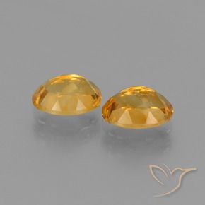 Pedras preciosas de Citrino Laranja escuro-dourado natural de 2.34 ct, oval, VS