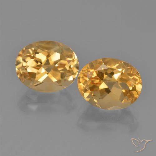 4.74ctw Natural Laranja claro-dourado Citrino, oval, VVS-VS