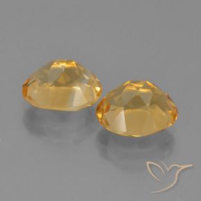 Pedras preciosas de Citrino Laranja claro-dourado natural de 4.74 ct, oval, VVS-VS