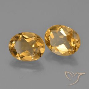 Pedras preciosas de Citrino Laranja claro-dourado natural de 4.02 ct, oval, VVS-VS