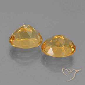 Pedras preciosas de Citrino Laranja-Ouro natural de 5.61 ct, oval, VVS-VS