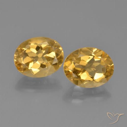 4.55ctw Natural Laranja claro-dourado Citrino, oval, VVS-VS