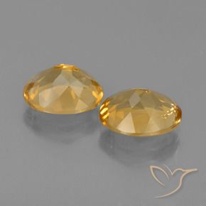 Pedras preciosas de Citrino Laranja claro-dourado natural de 4.55 ct, oval, VVS-VS