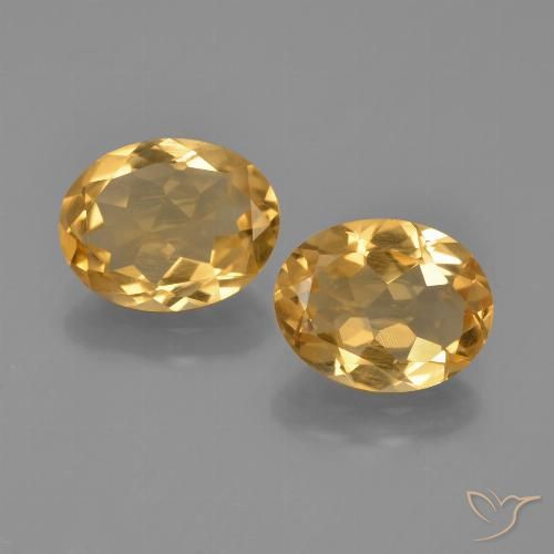 3.87ctw Natural Laranja claro-dourado Citrino, oval, VS