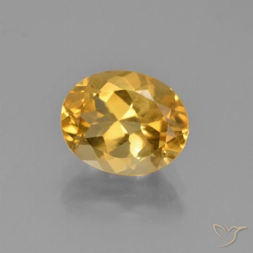 Citrino dourado natural 2,58ct, corte oval, VVS-VS