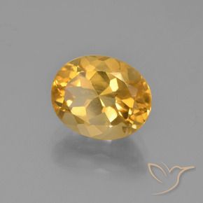 Citrino dourado natural 2,58ct, corte oval, VVS-VS