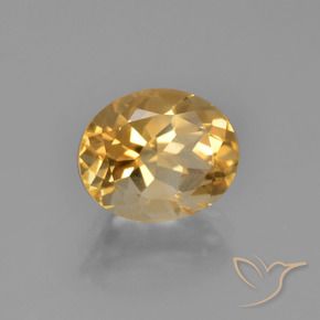 Citrino dourado natural 2,54ct, corte oval, VVS